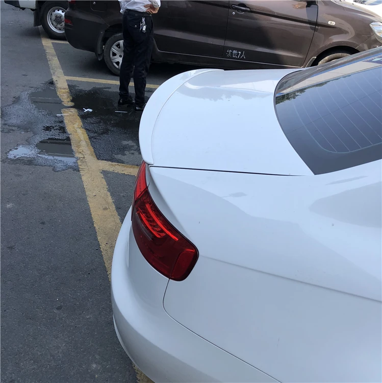 Спойлер для Audi A4 2009-2013 спойлер HBYV из АБС-пластика цветной задний крыла автомобиля