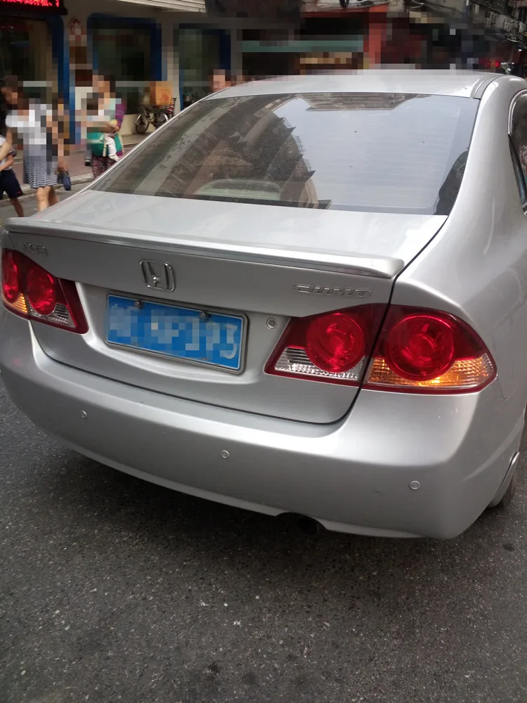 Для Honda Civic спойлер 2006 2011 Высокое качество абс материал заднее крыло автомобиля