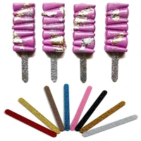 50pcs popsicle sticks acrylic glitter pop ice cream sticks popsicle sticks handmade craft making accesorios