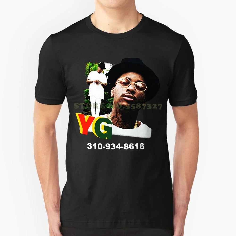 

Yg Rapper черная футболка размеров от S до 2xl хорошее качество брендовая хлопковая рубашка Летние Стильные крутые рубашки