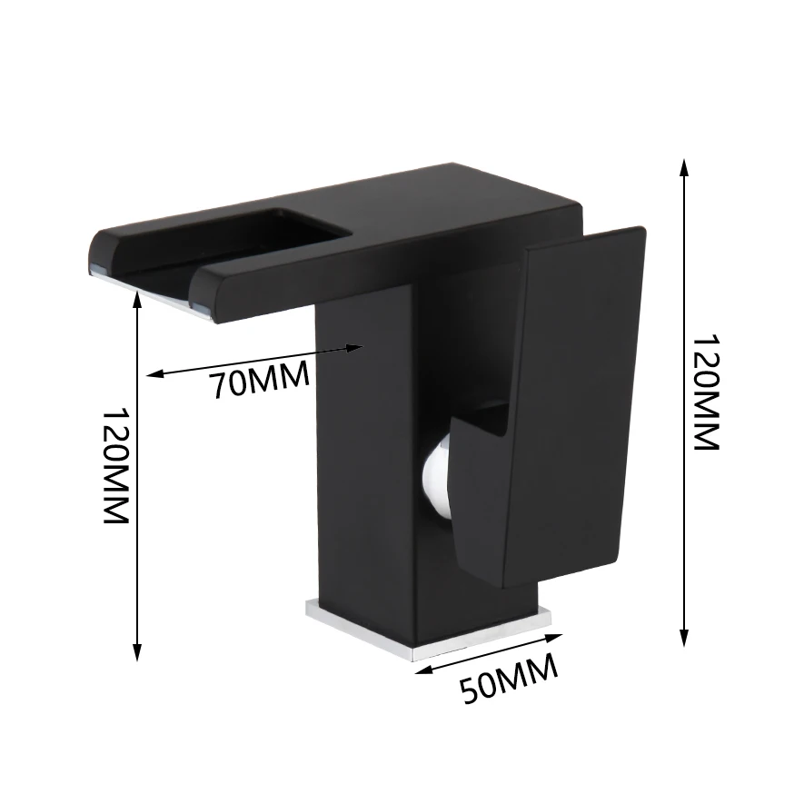 YANKSMART LED смеситель для ванной комнаты Водопад с одной ручкой раковины