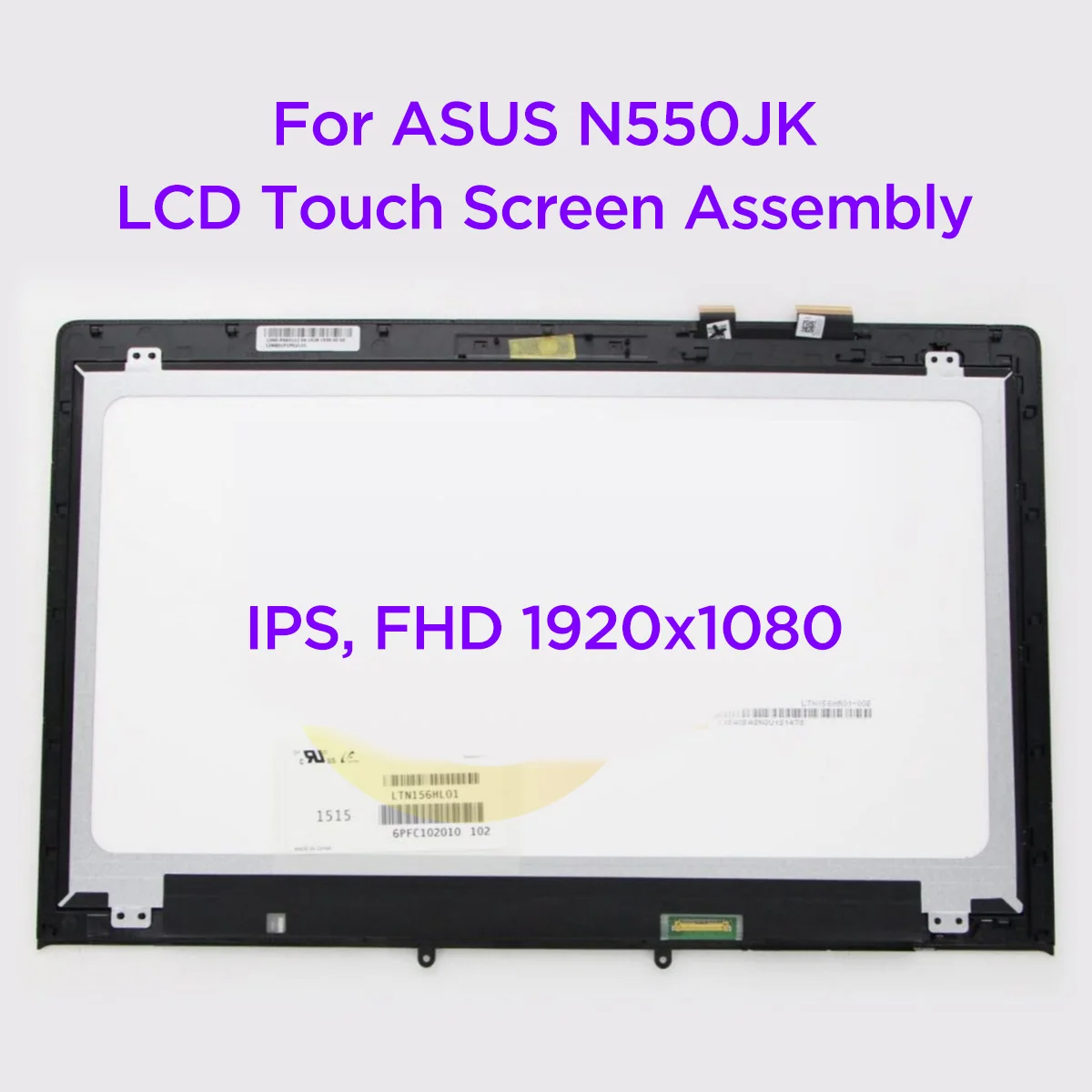 Murah LCD 15.6 Inci Layar Sentuh Digitizer Assembly Untuk Asus N550JK IPS LED Display Panel Pengganti Layar Modul FHD 1920x1080