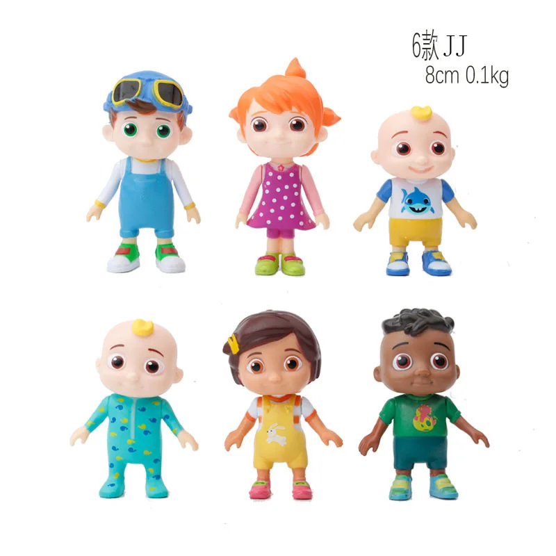 

Multiple styles 6-8cm Cocomelon Figure Toys Family Sister Brother Friends Children Collectable PVC Model JJ Dolls Child's gift