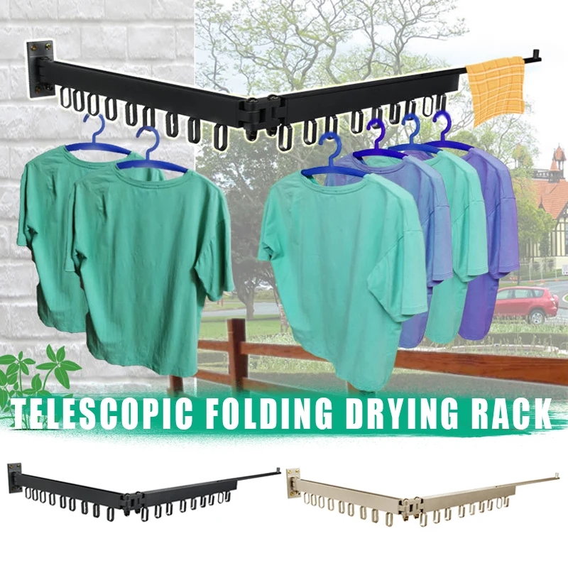 

Multi-Function Expandable Drying Rack Hanger 360 Degree Rotating for Bathroom Balcony SDF-SHIP