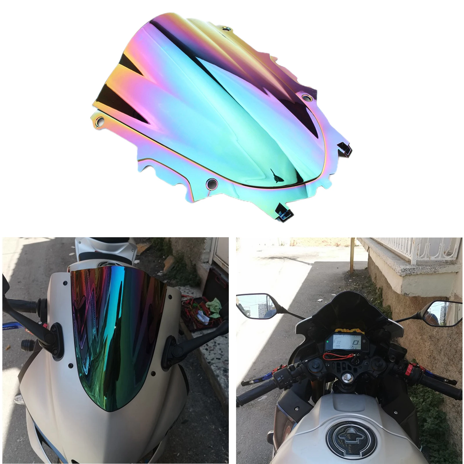 Ветрозащитное переднее ветровое стекло для мотоцикла Yamaha YZF R25 R3 19 20 прочный
