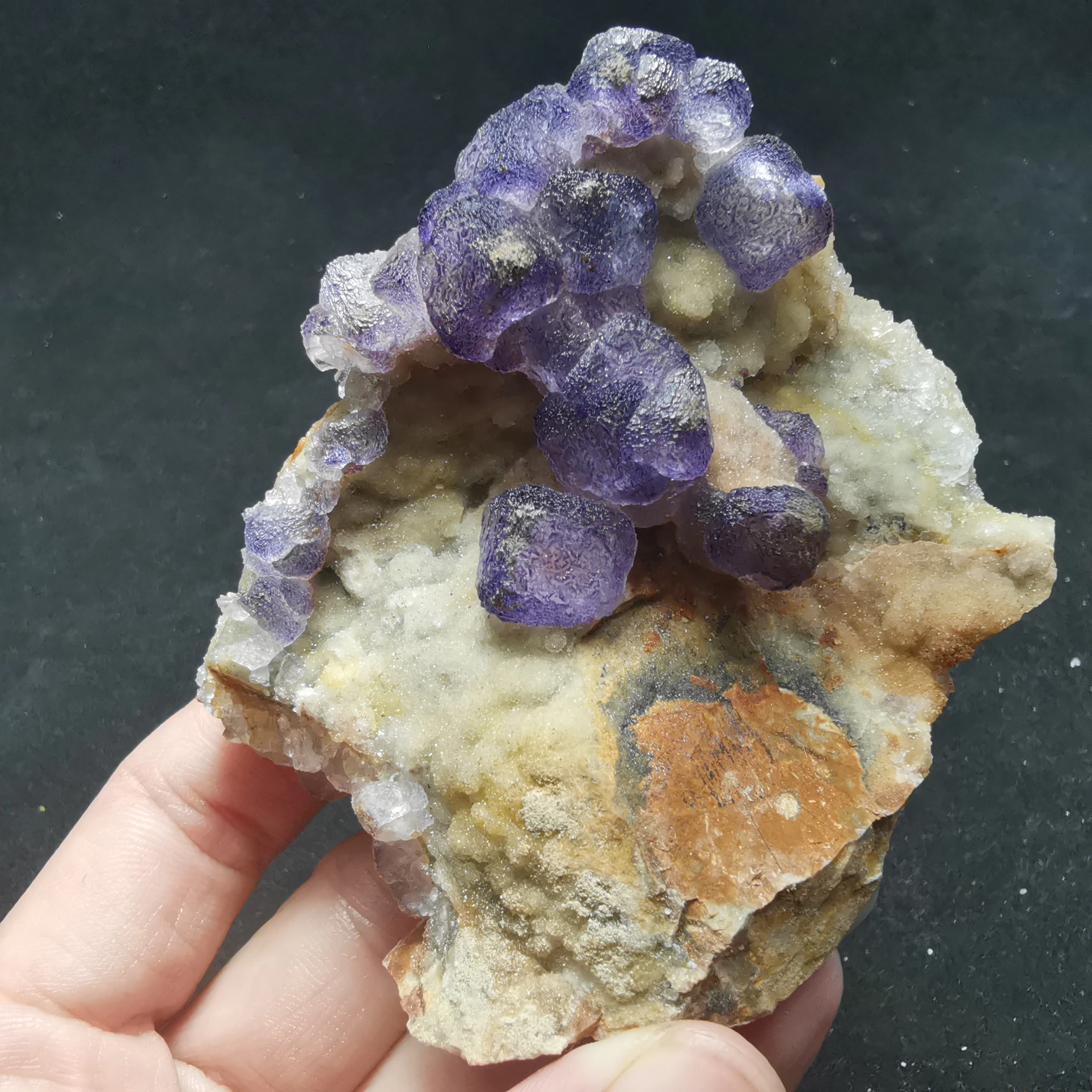 

130.9gNatural rare purple fluorite quartz mineral specimen aura healing geology teaching home decoration CRYSTAL QUARTZ GEM