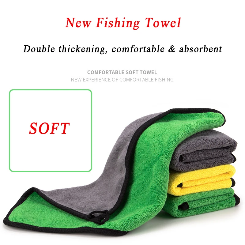 

Полотенце из микрофибры для рыбалки с карабином, 1 шт.