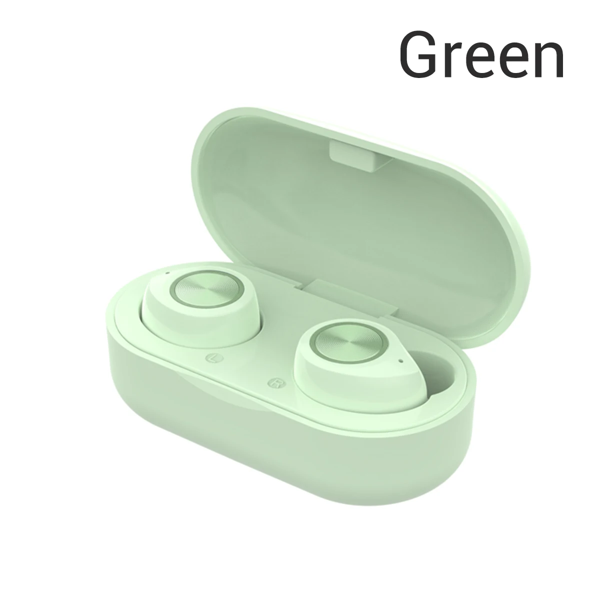 green TWS Bluetooth 5,0 наушники для смартфона стерео объемная Беспроводная Bluetooth гарнитура для iPhone Xiaomi samsung модная гарнитура - Цвет: green