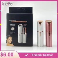 speshe 2 in 1 facial electric hair removal lipstick shave eyebrow trimmer epilator usb mini portable electric trimmer for women