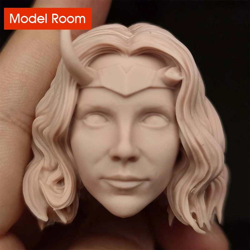

Unpainted 1/6 Silvi Sophia Di Martino Head Sculpt PVC Head Carving Model Fit 12'' Female Action Figure Body Dolls