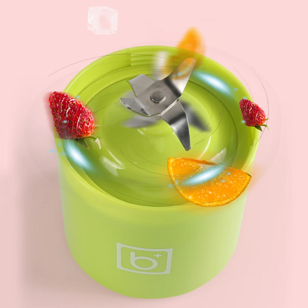 500ml 4 Blade Portable Usb Electric Fruit Juicer Handheld Machine Food Processor Personal Cup Juice Blenders Travel Use | Дом и сад