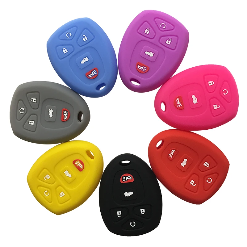 

SAVANA Key Cover Silicone Car Key Case for Gmc Yukon Remot Sierra Case for Keys for Chevrolet Tahoe Traverse for Buick Key Cover