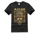 Брендовая мужская рубашка Mayan MC Apparel, Винтажная футболка, ограниченная серия Gold Skull