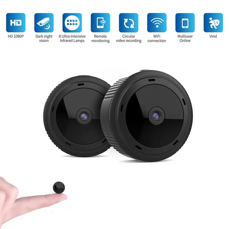 Купи QZT Wireless Mini Camera WIFI Micro Secret Camera IP WIFI Infrared Night Vision Mini WIFI Camera Full HD 1080P Mini Camcorders за 1,567 рублей в магазине AliExpress