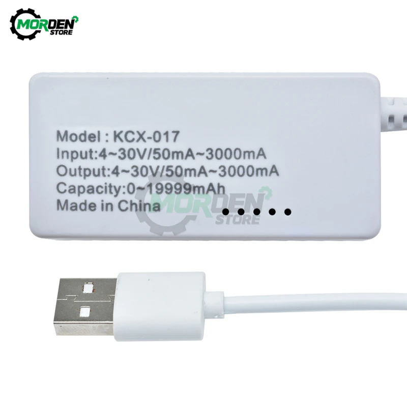 USB-тестер вольтметр-амперметр постоянного тока с ЖК-дисплеем и индикатором