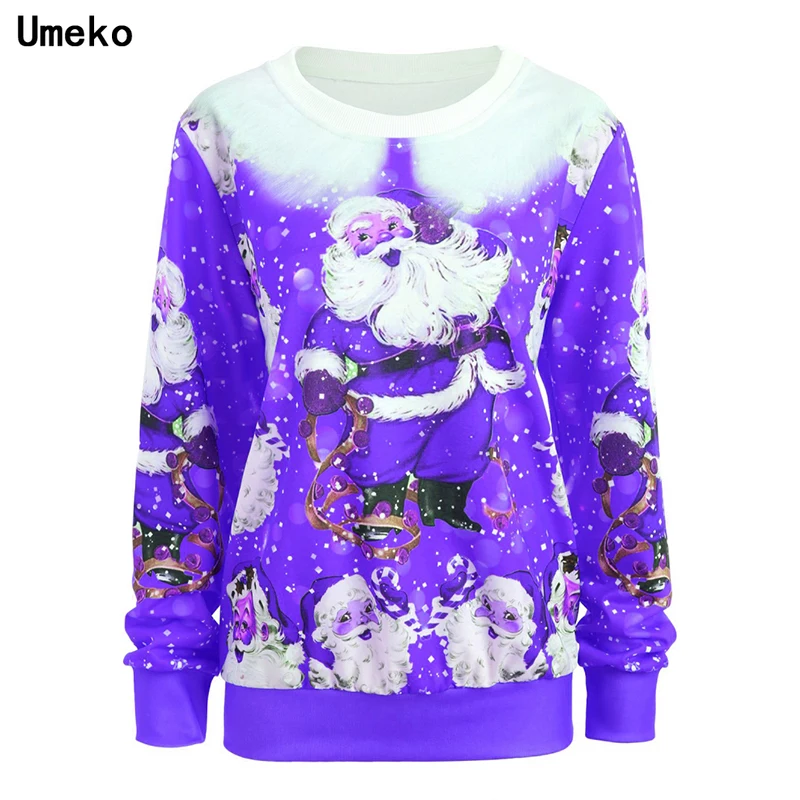 Пуловер Umeko женский оверсайз с круглым вырезом повседневный Свободный свитшот в