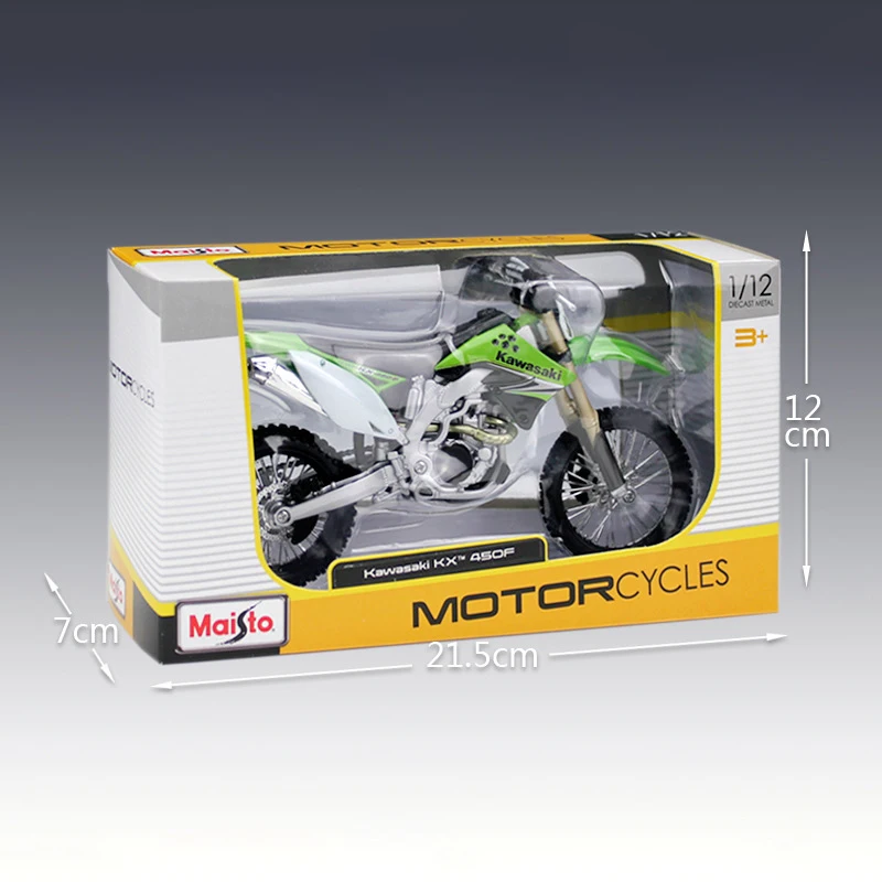 Внедорожник MAISTO KWSK KX 450F в масштабе 1:12 металлический Литая миниатюрная гоночная