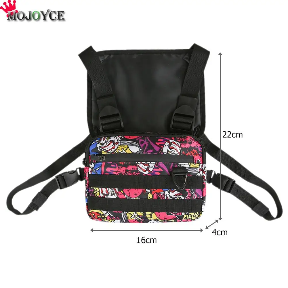 

Unisex Streetwear Vest Chest Bag Hip Hop Shoulder Pouch Oxford Cloth Waistcoat Classic Chest Bag Classic Vintage Bag