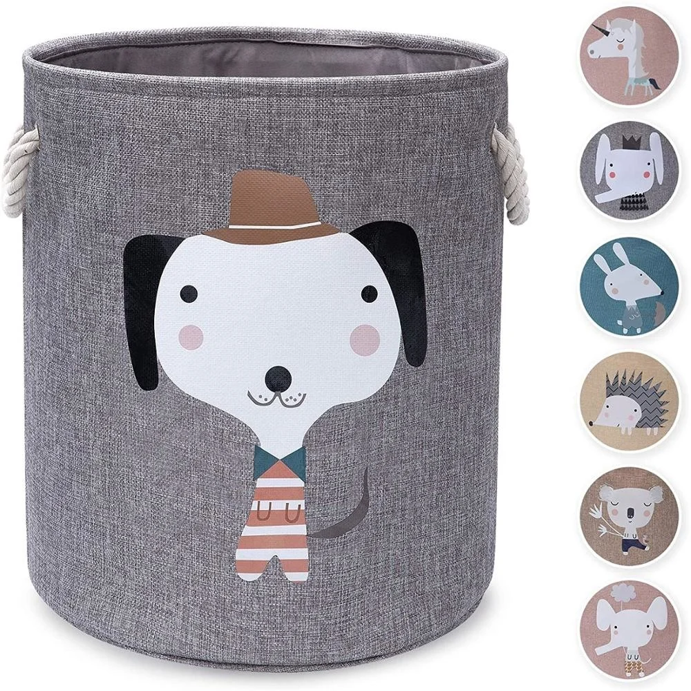 

Folding basket for clothes and toys, decoration and laundry for children's toys and dogs.
