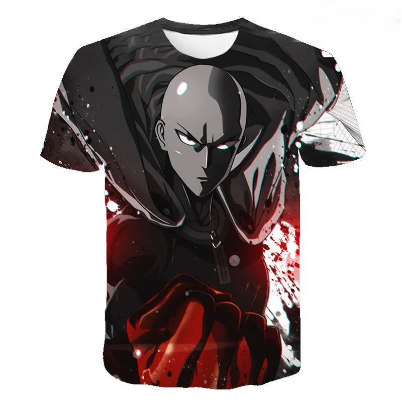 

Аниме One Punch Man Футболка для мужчин, женщин, детей, модная футболка с короткими рукавами для мальчика с рисунком из аниме One Punch Man топы Одежда д...