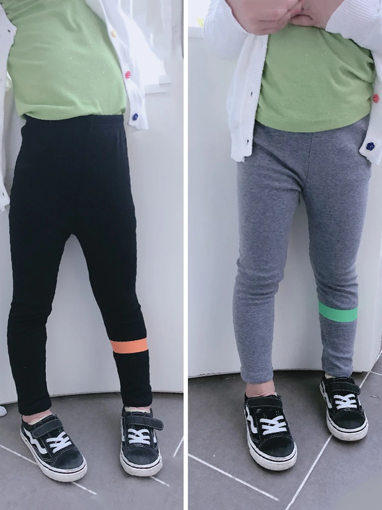 

Женские леггинсы, повседневные облегающие брюки с эластичным поясом для девочек, брюки на весну и осень, леггинсы для маленьких детей, 2019