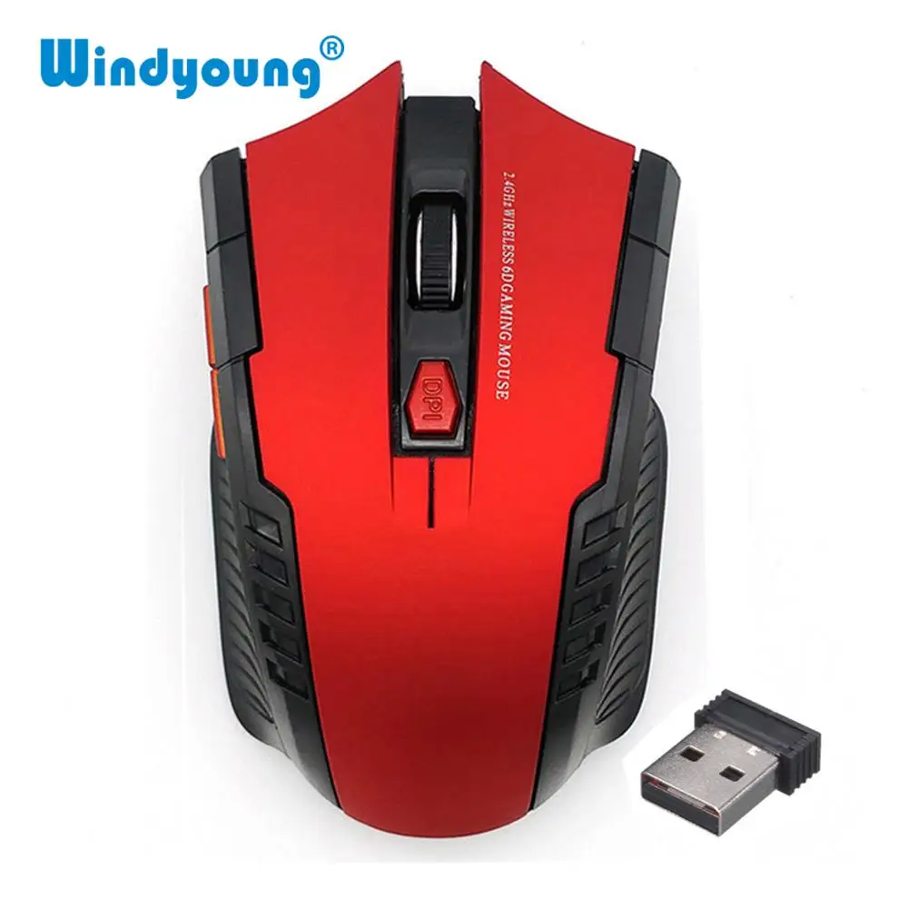 2000DPI 2.4GHz Wireless Optical Mouse Gamer for PC Gaming Laptops New Game Mice with USB Receiver Drop Shipping Mause | Компьютеры и