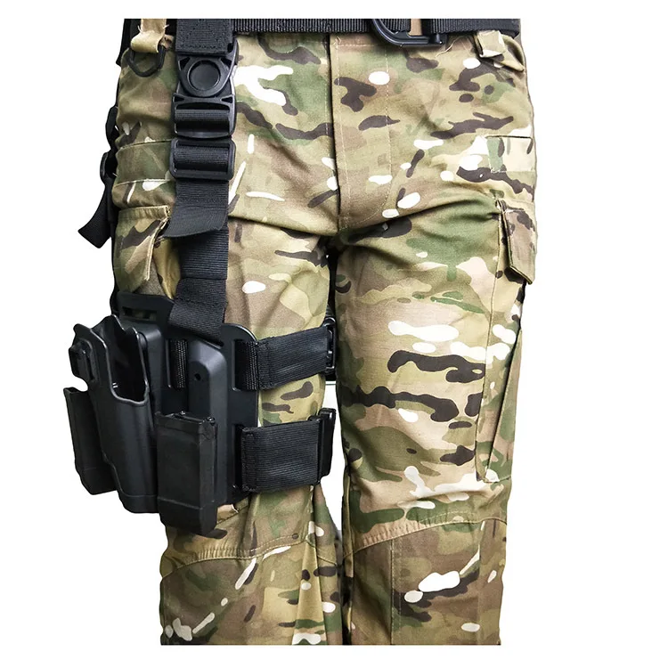 

Tactical Leg Holster Adapter Platform Drop Thigh Holster Pouch Concealed Carry CQC 1911 Pistol Holster Paddle Hunting Gear