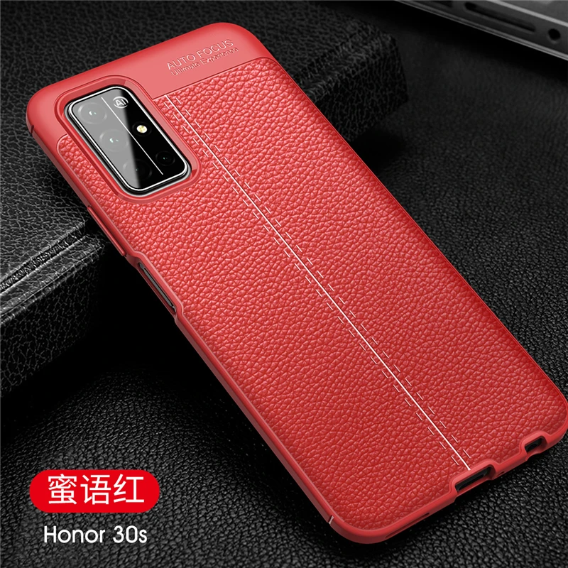 

For Huawei Honor 30 Pro Case Protector Shell Leather Rubber Soft Funda TPU Case For Huawei Honor 30 Pro Cover For Honor 30 Pro