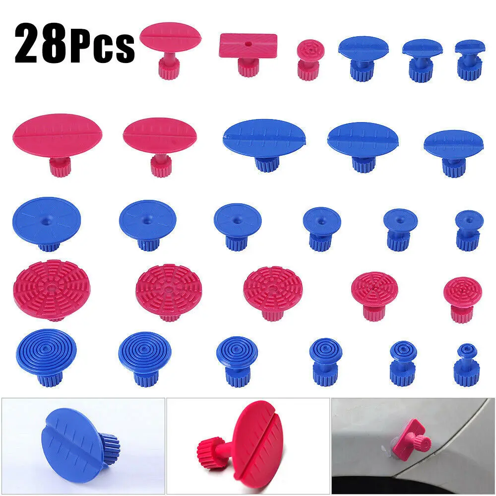 melhor 48x Placa Do Carro Auto Reparação Paintless Dent Extrator Levantador Pistola De Cola Kit Remoção De Granizo