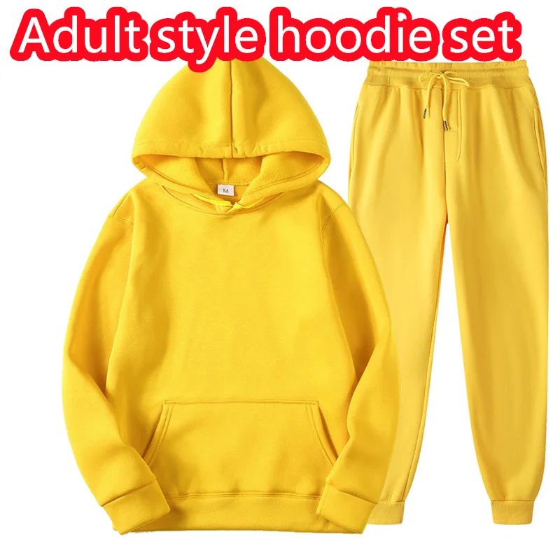 

Fashion Casual Sports Brand Suit Boys and Girls Sweater Hoodie Two-piece Suit 4-14T Spring and Autumn Sleeve Length(cm) Style