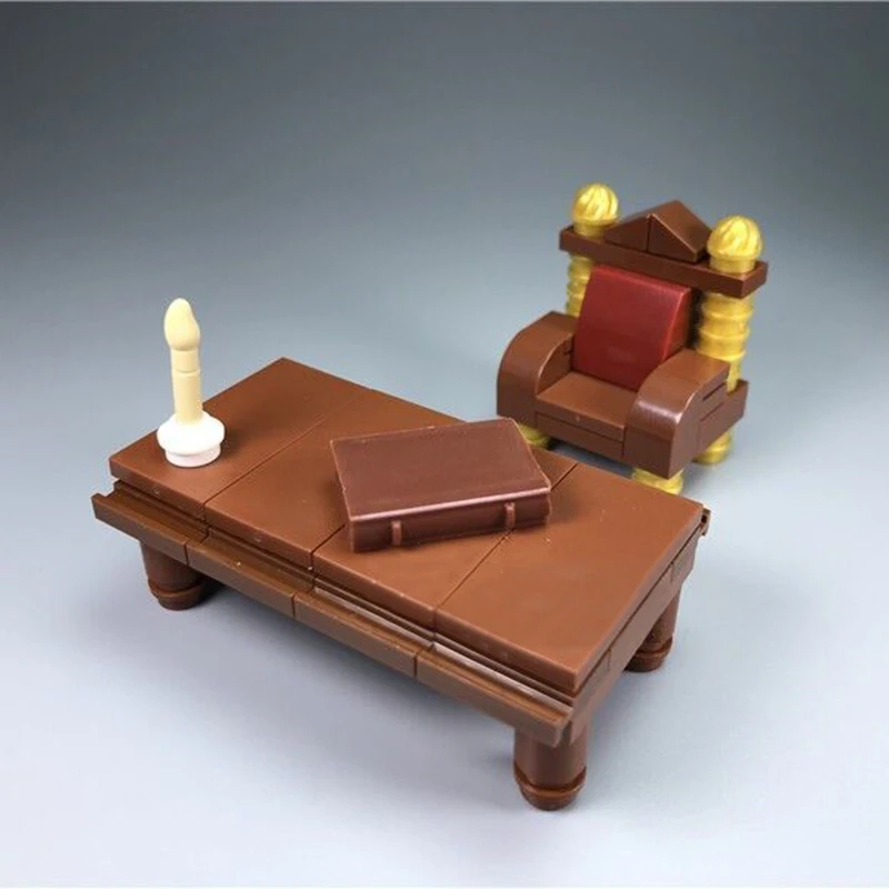 Игрушка для комнаты Классическая книжная полка MOC стол диван стул