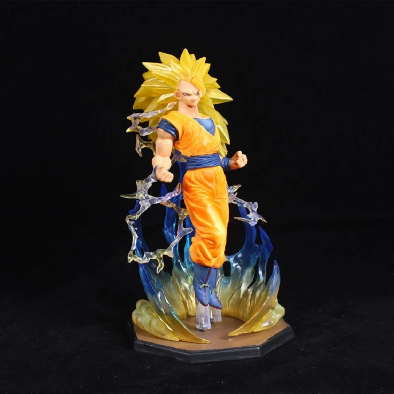 Аниме Dragon Ball Сон Гоку какаротто Супер Саян 3 сильнейшая сила синий молния альт