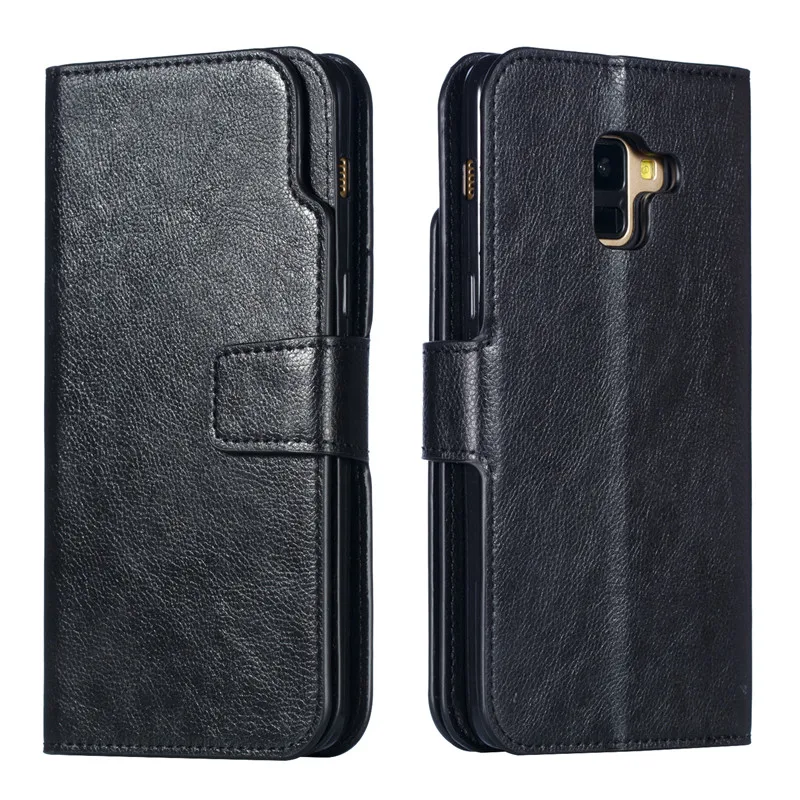 Для Samsung Galaxy A7 A8 A6 Plus A5 A3 2018 2017 2016 флип чехол Роскошный кожаный для карт кошелек