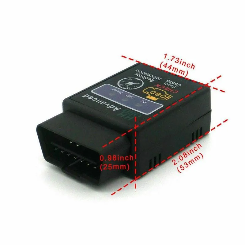 Диагностический инструмент HHOBD ELM327 V2.1 V1.5 Bluetooth супер мини-сканер ELM 327 OBD2 CAN-BUS HH OBD II