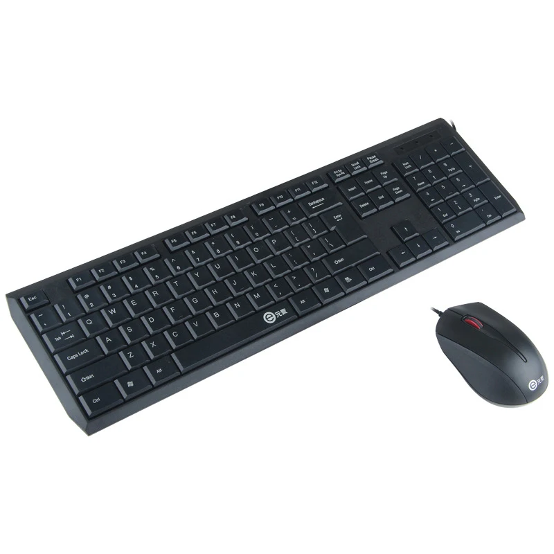 

V100 wired USB keyboard and mouse combo optical keyboard mouse kit for desktop laptop home office English Layout