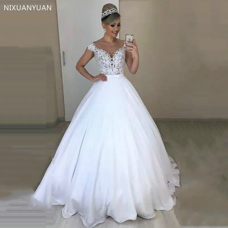 Женское шифоновое свадебное платье длинное 2 в 1 со съемной юбкой и