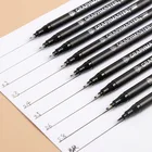 369 шт. Рисунок пером, файнлайнер, ультра тонкая грань художественный маркер с черными чернилами микрон чертежная ручка офисные школьные принадлежности, блокноты