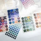 Новинка, 3 листа Yisuremia, милые декоративные наклейки в горошек для домашних животных для скрапбукинга, рукоделия, журнала, планировщика, этикетка, сделай сам, школьные принадлежности