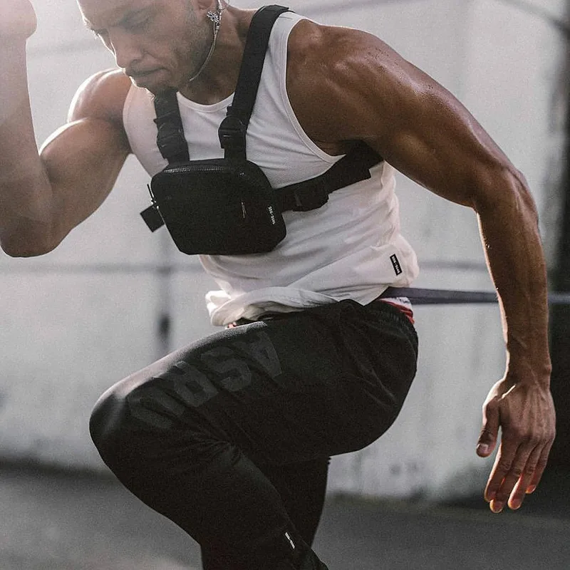 Уличная сумка для мальчиков в стиле хип-хоп Мужская тактическая сумка-жилет Kanye