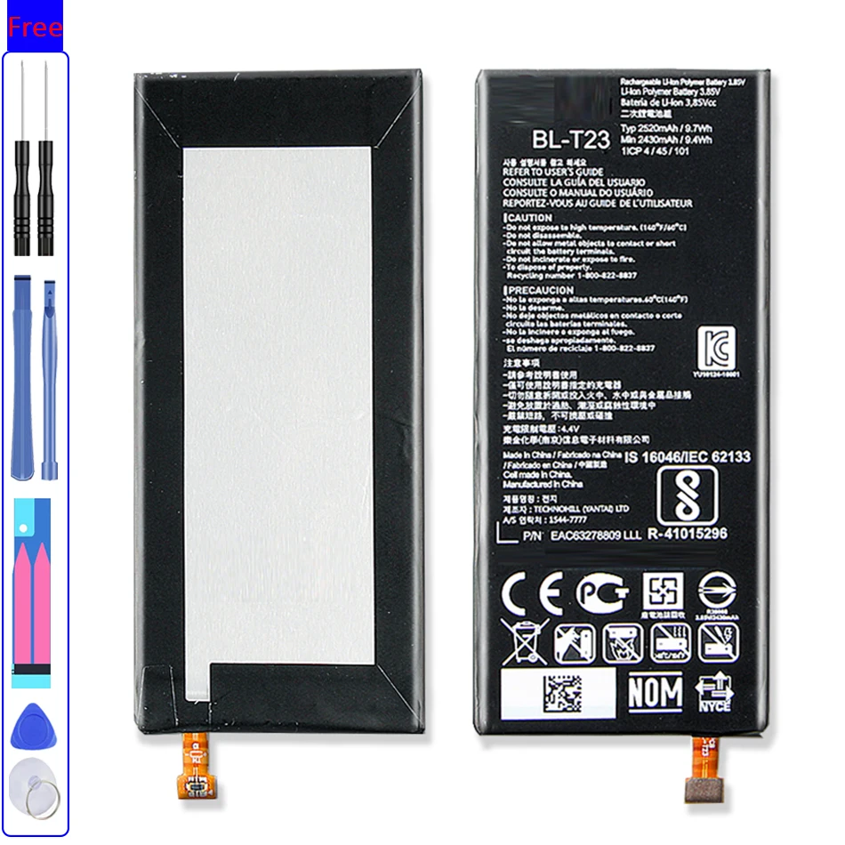2430 мА/ч 9.4Wh BL T23 BLT23 запасная часть телефона Батарея для LG X Cam XCam K580 K580Y F690 K580DS +
