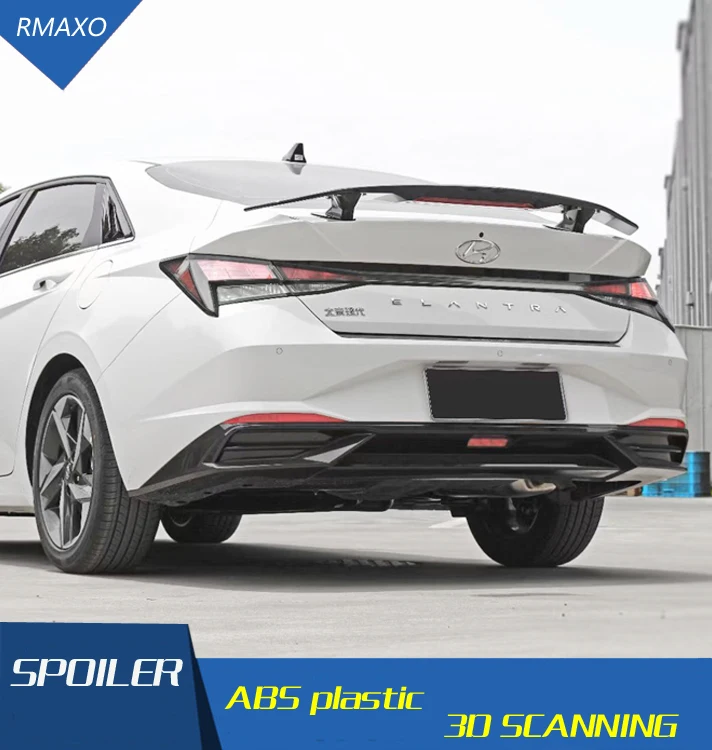 Спойлер для Hyundai Elantra 2012-2021 спойлер из TF АБС-пластика цветной задний автомобиля |