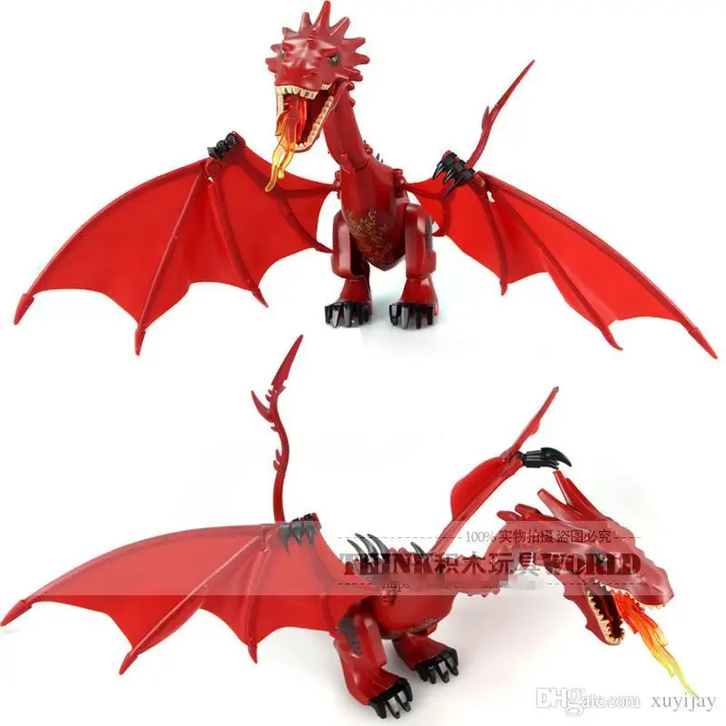 Властелин колец Хоббит SMAUG Дракон минифиг сборные строительные блоки Дети