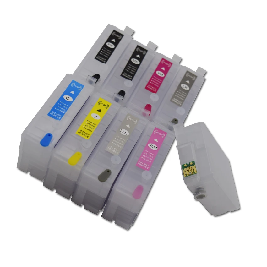 Для картриджей Epson SureColor P600 с дуговым чипом для SC Printer T7601 T7609|Чернильные картриджи|