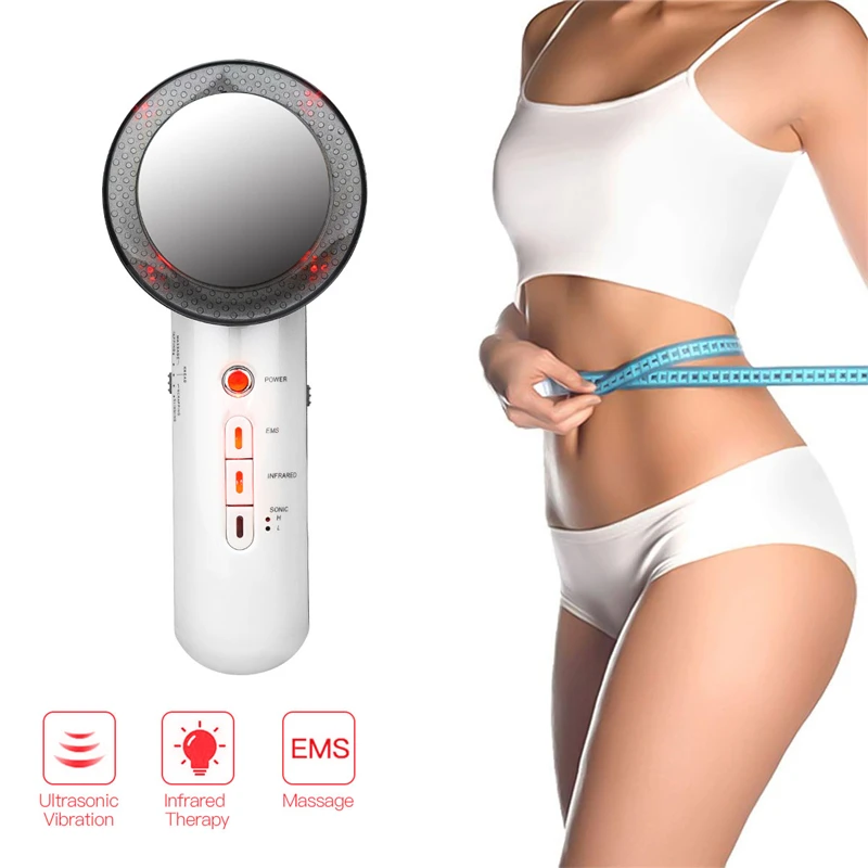 

Ems Infrared Ultrasonic Body Massager Anti Cellulite Fat Burner Weight Loss Slimming Machine Face Lifting Photon Skin Device