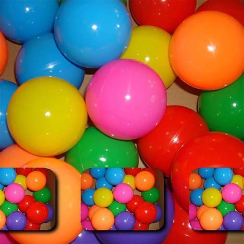 50 шт./пакет Fun красочный мягкий бассейн для плавания мяч палатка пластиковые