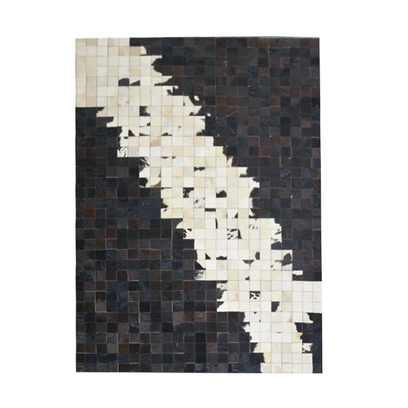 Роскошный кожаный ковер в американском стиле из натуральной воловьей кожи