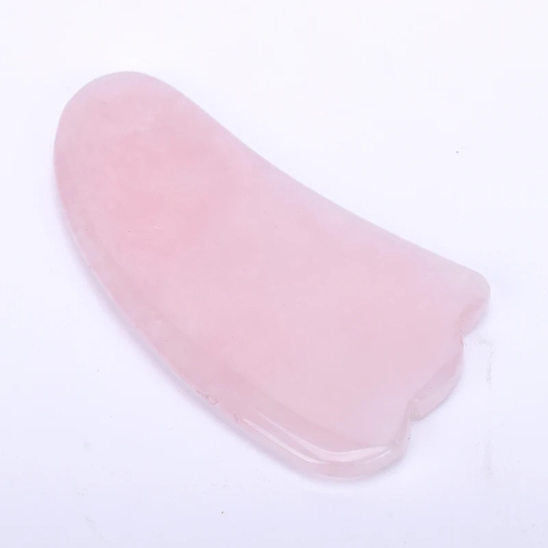 

Розовый кварцевый камень скребок для массажа ухода за кожей Инструмент для соскабливания лица массаж спины шеи