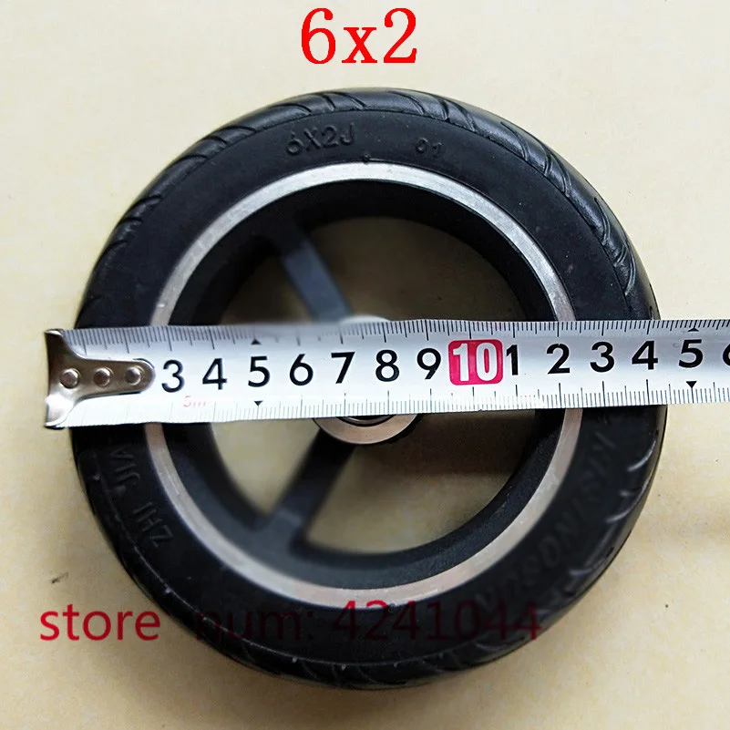 6X2 электрический скутер твердые шины колеса 6 дюймов ступицы для электрического