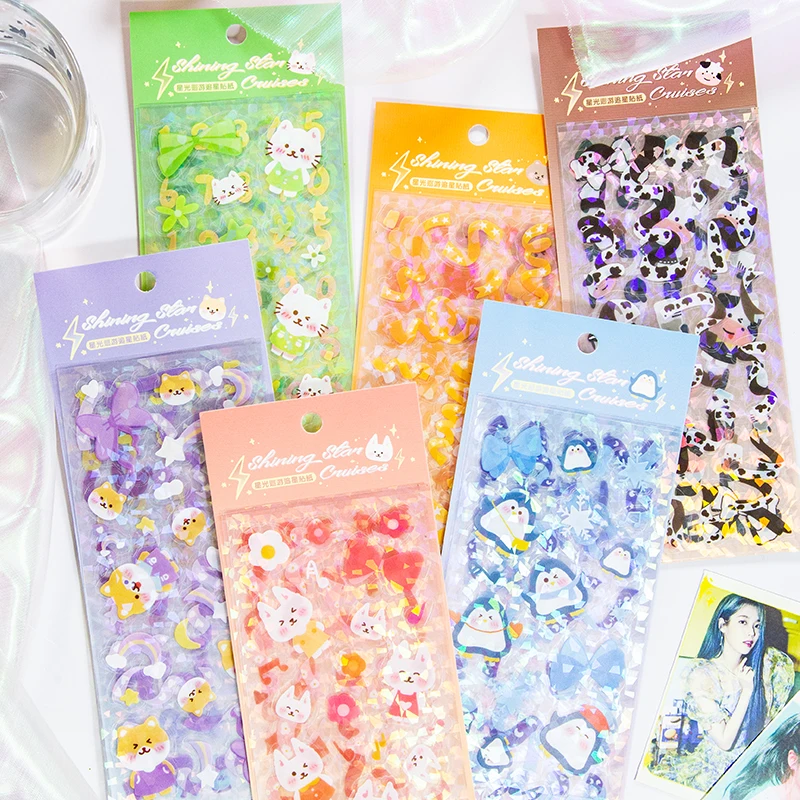 

Fabiano 4 шт./упак. Kawaii стикеры s водонепроницаемые этикетки милые животные стикеры s дневник в стиле Скрапбукинг журнал мультфильм стикер для те...