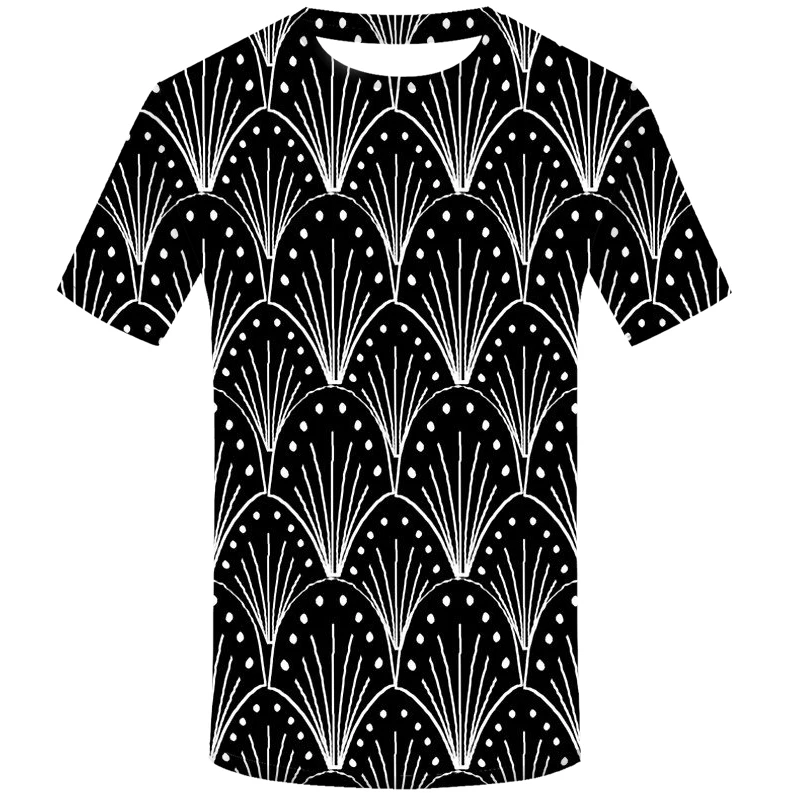 Мужская модная футболка с 3d принтом рисунок в стиле арт деко минимальный черно